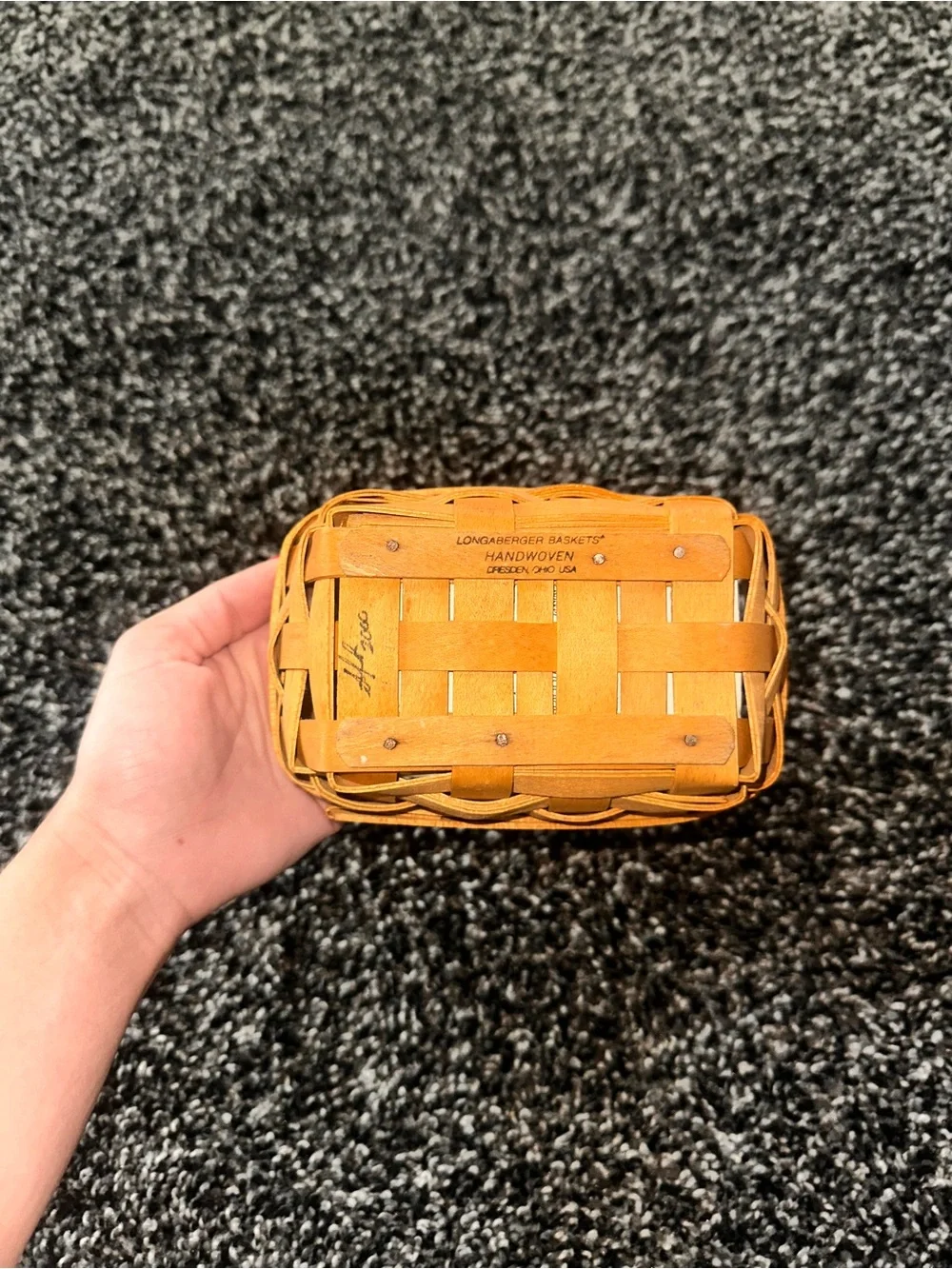longaberger tiny basket